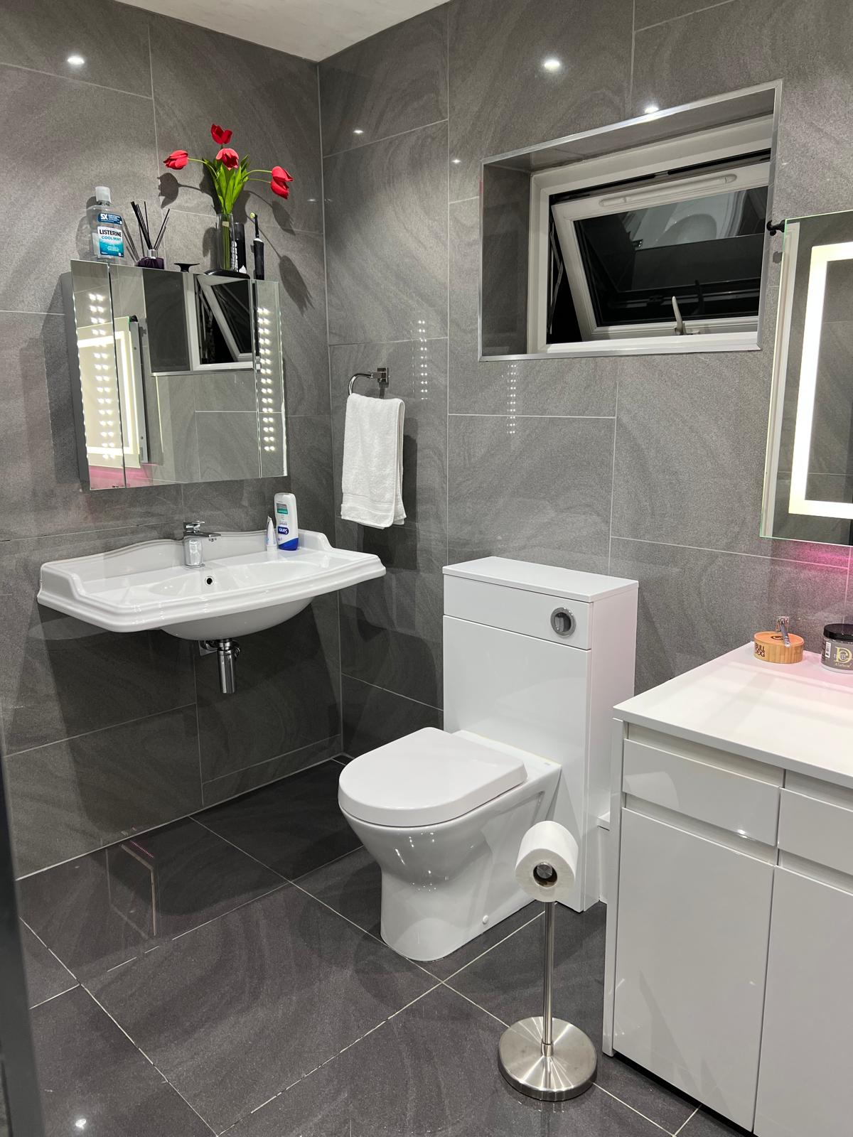 Bathroom after renovation
